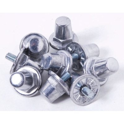 Pack of 100 hexagonal aluminium studs